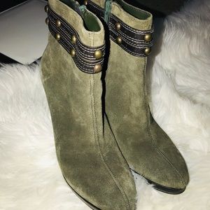Army green booties